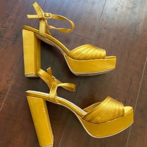Forever 21 Gold Heels